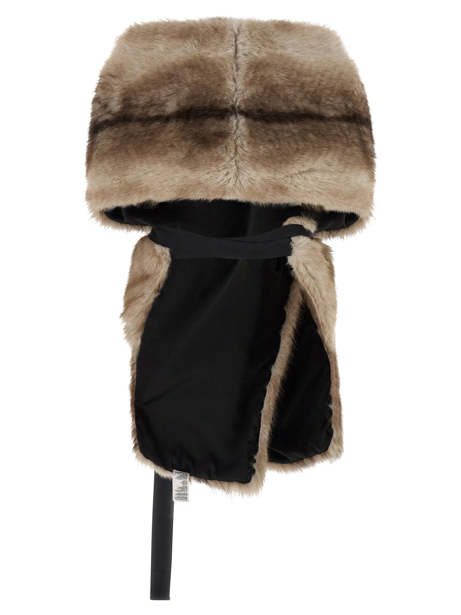 Nude Eco-Fur Shawl — Beige, view 2