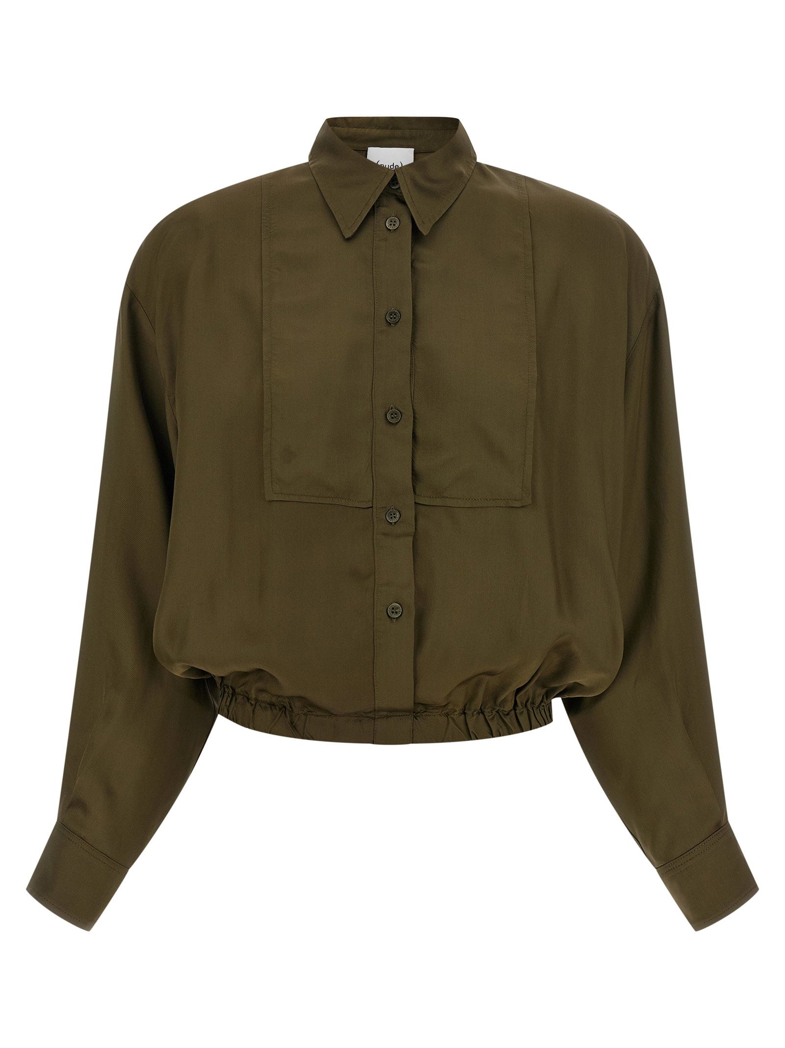 Nude Plastron Shirt — Olive by Nude