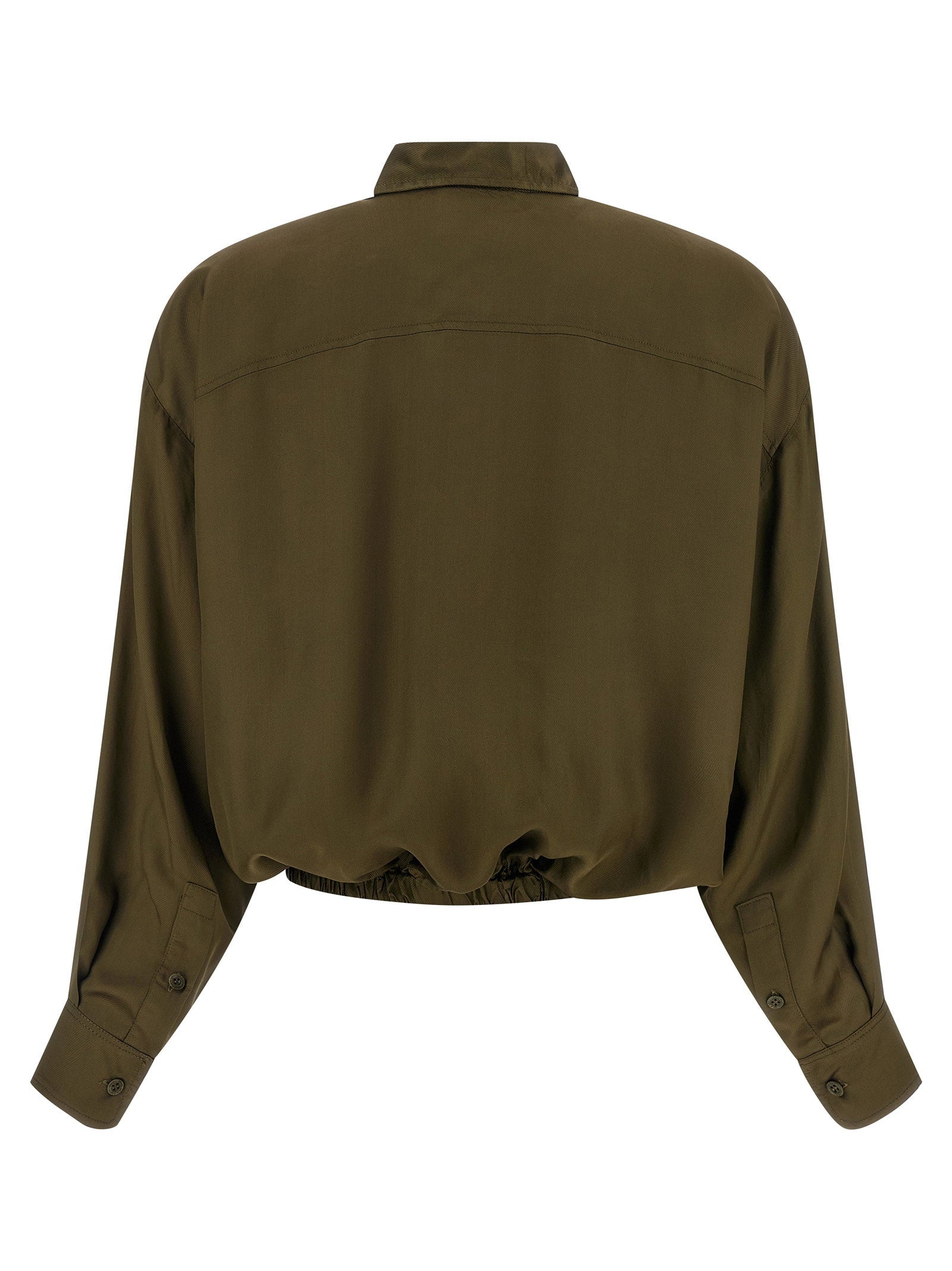 Nude Plastron Shirt — Olive, view 2