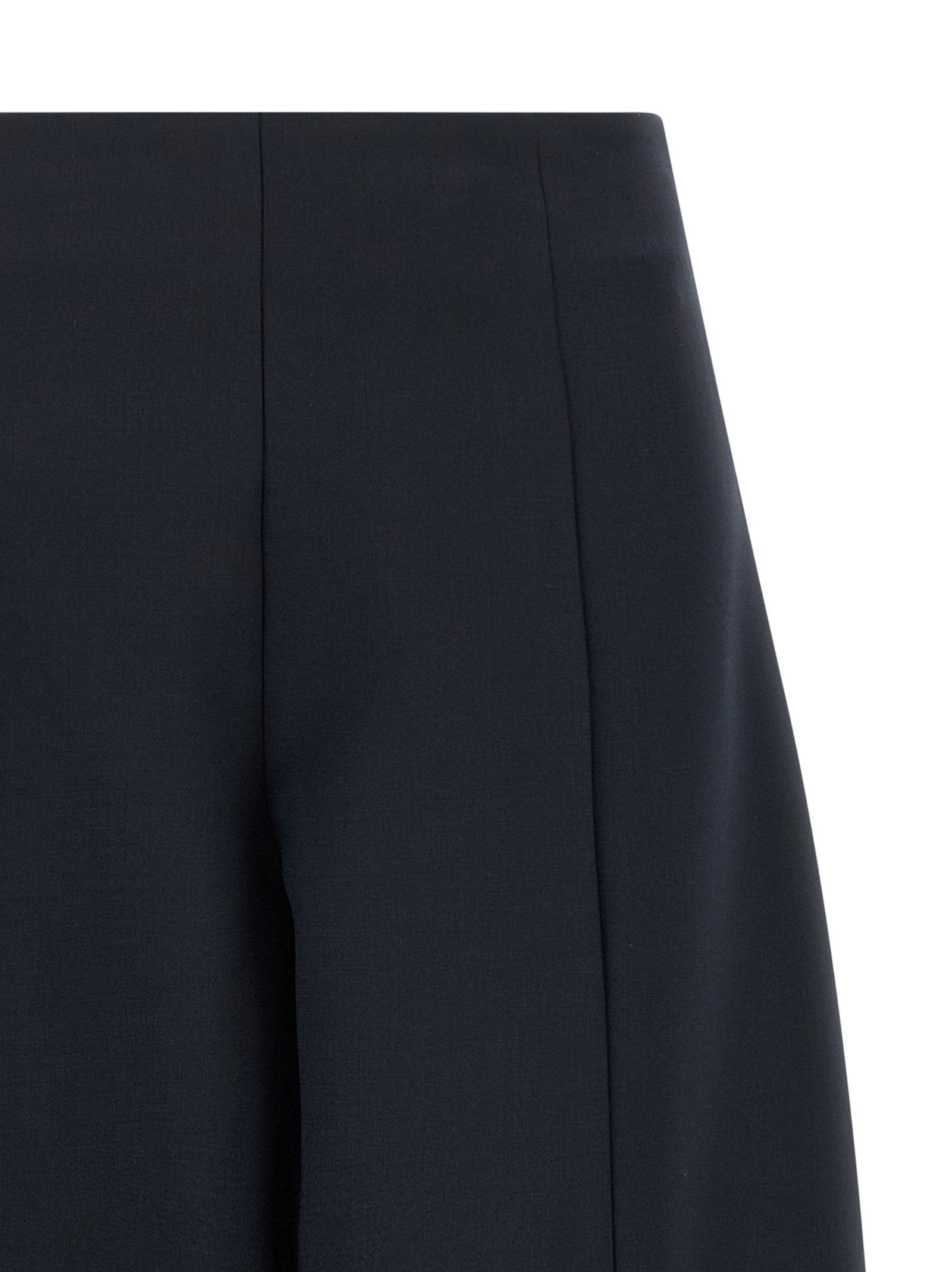 Nude Balloon Silhouette Wool Blend Trousers — Navy, view 3