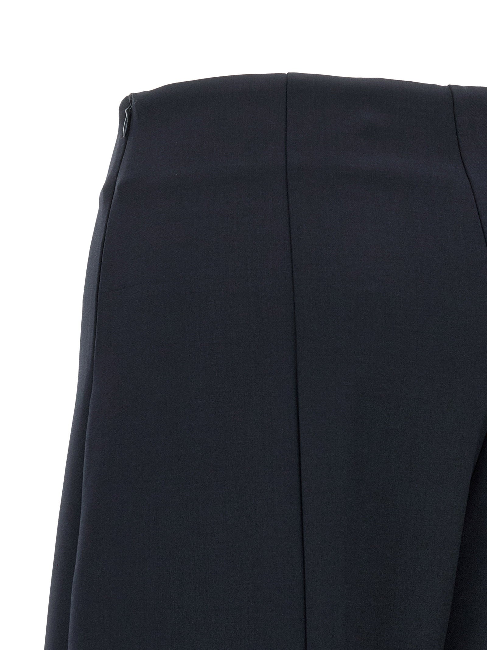 Nude Balloon Silhouette Wool Blend Trousers — Navy, view 4