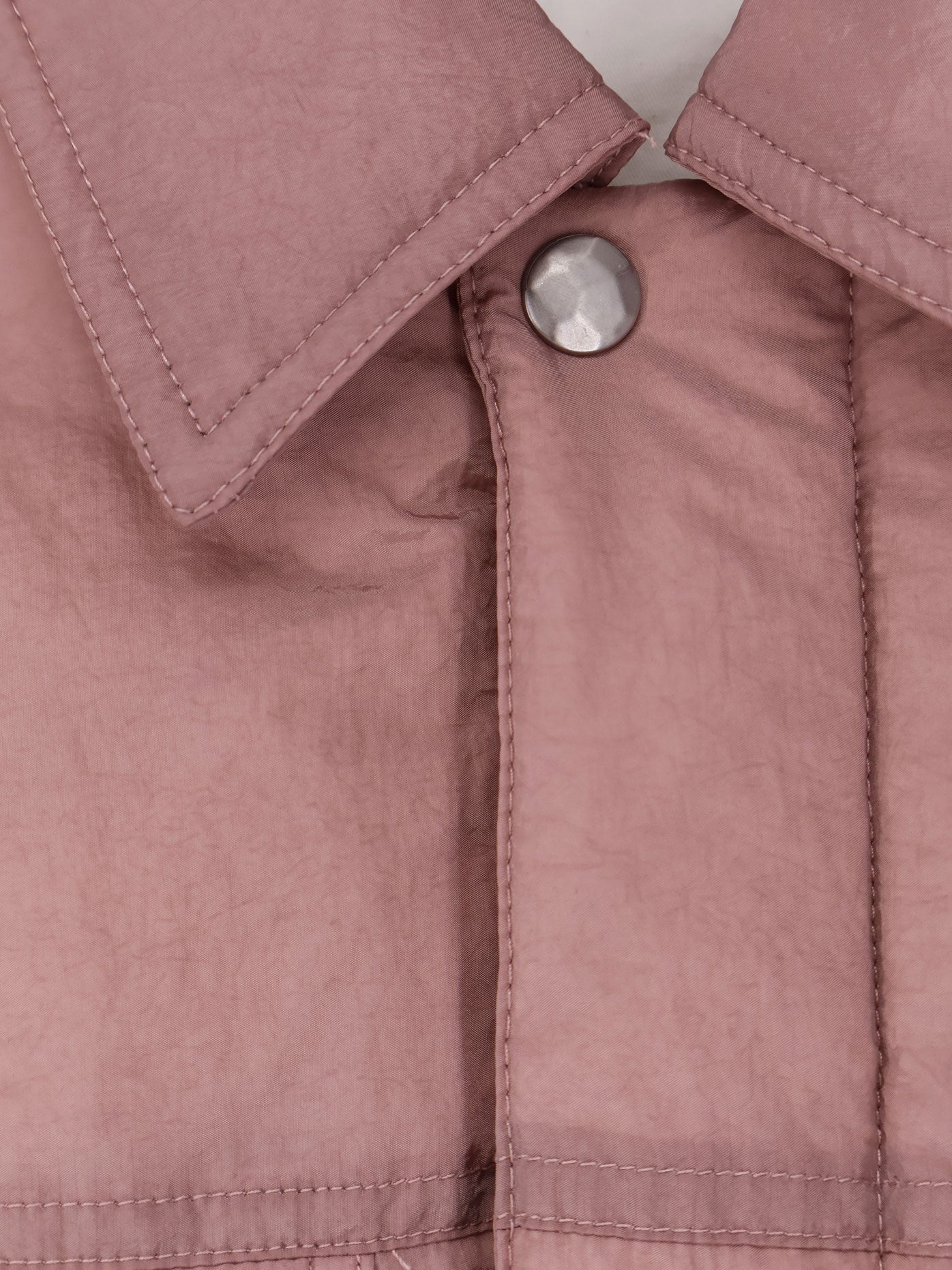 Oamc Peacemaker Padded Polyamide Overshirt — Pink, view 3