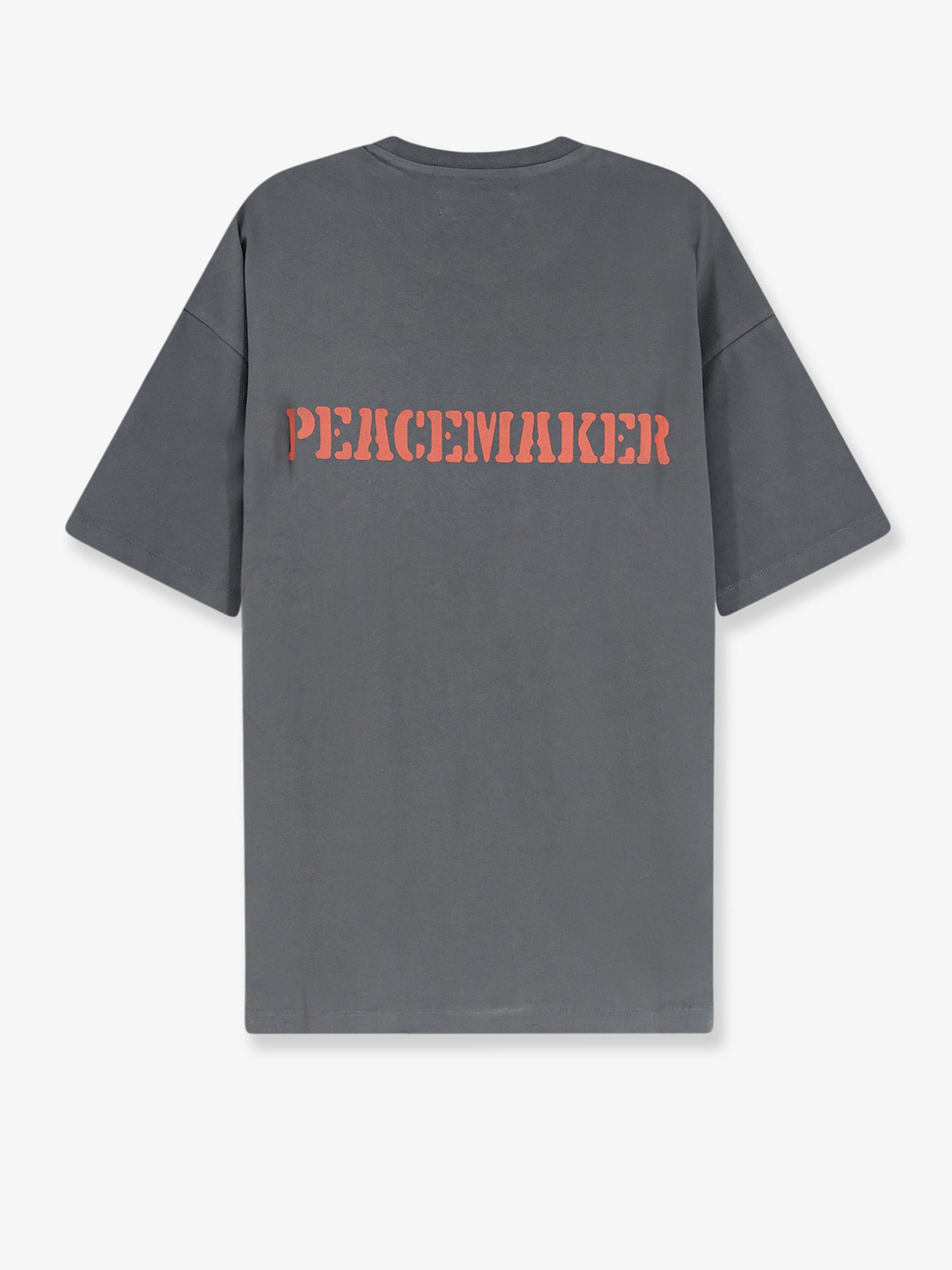 Oamc Peacemaker Graphic-Print Cotton T-Shirt — Gray, view 2