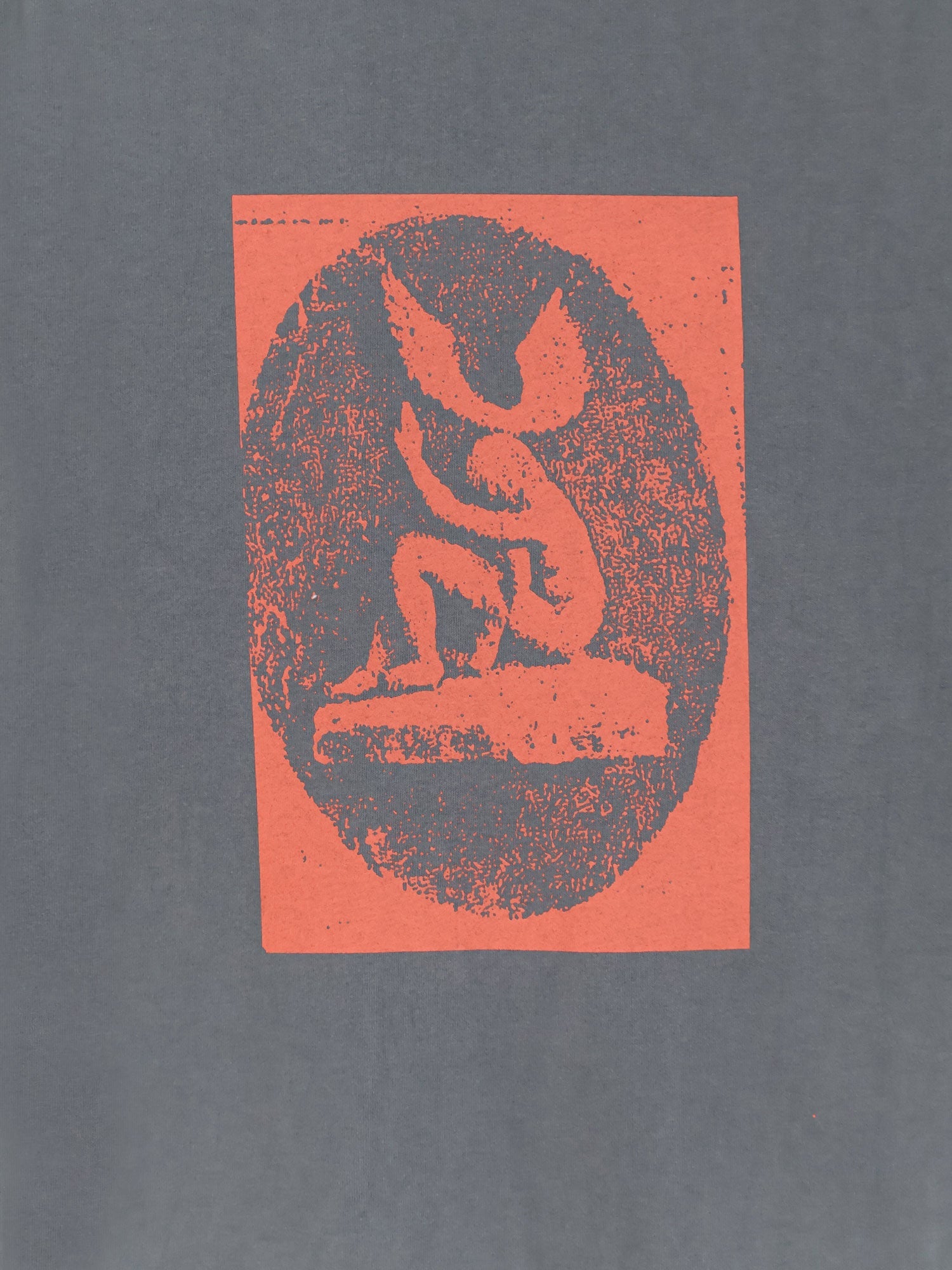 Oamc Peacemaker Graphic-Print Cotton T-Shirt — Gray, view 3