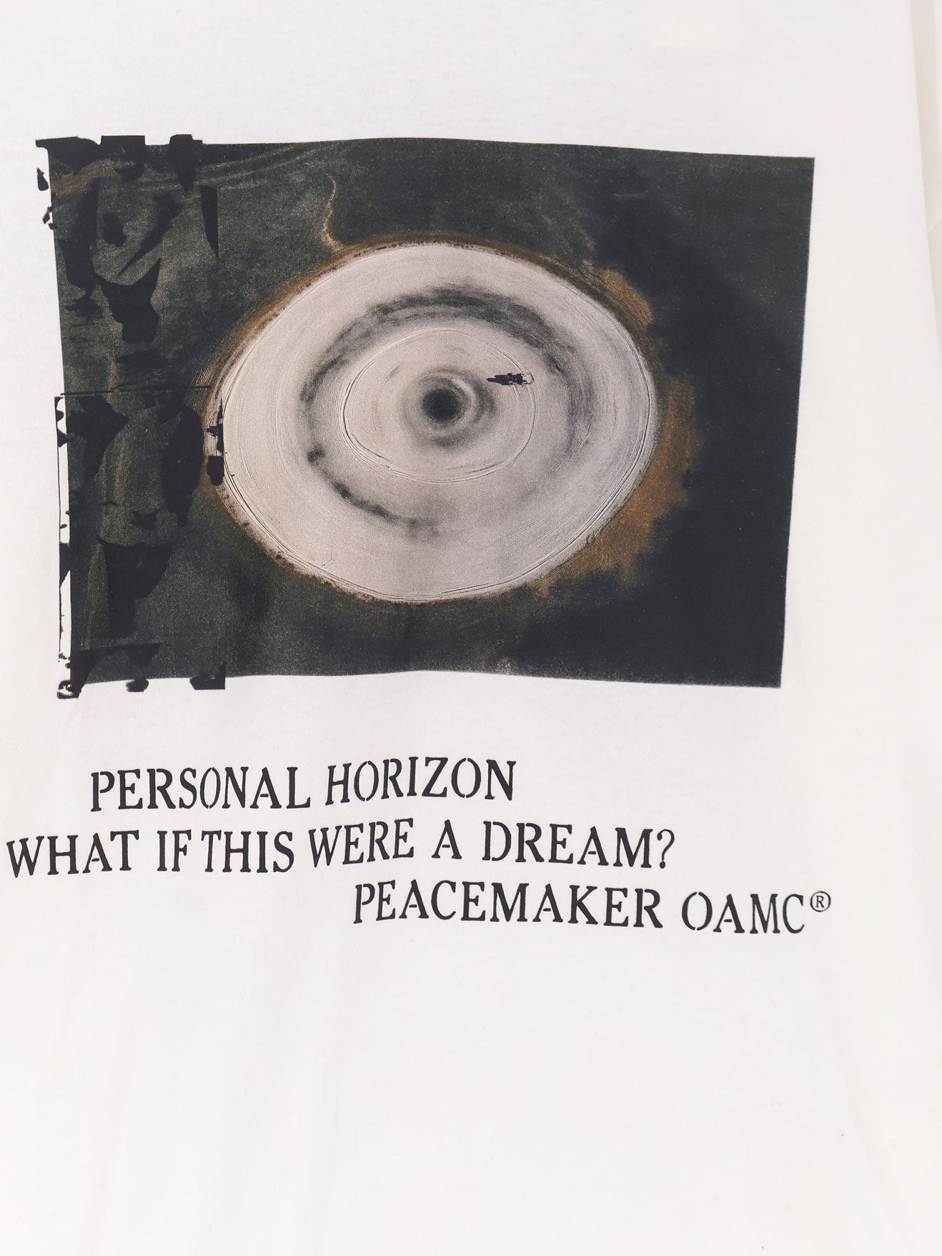 Oamc Peacemaker Landart 03 Print T-Shirt — White, view 3