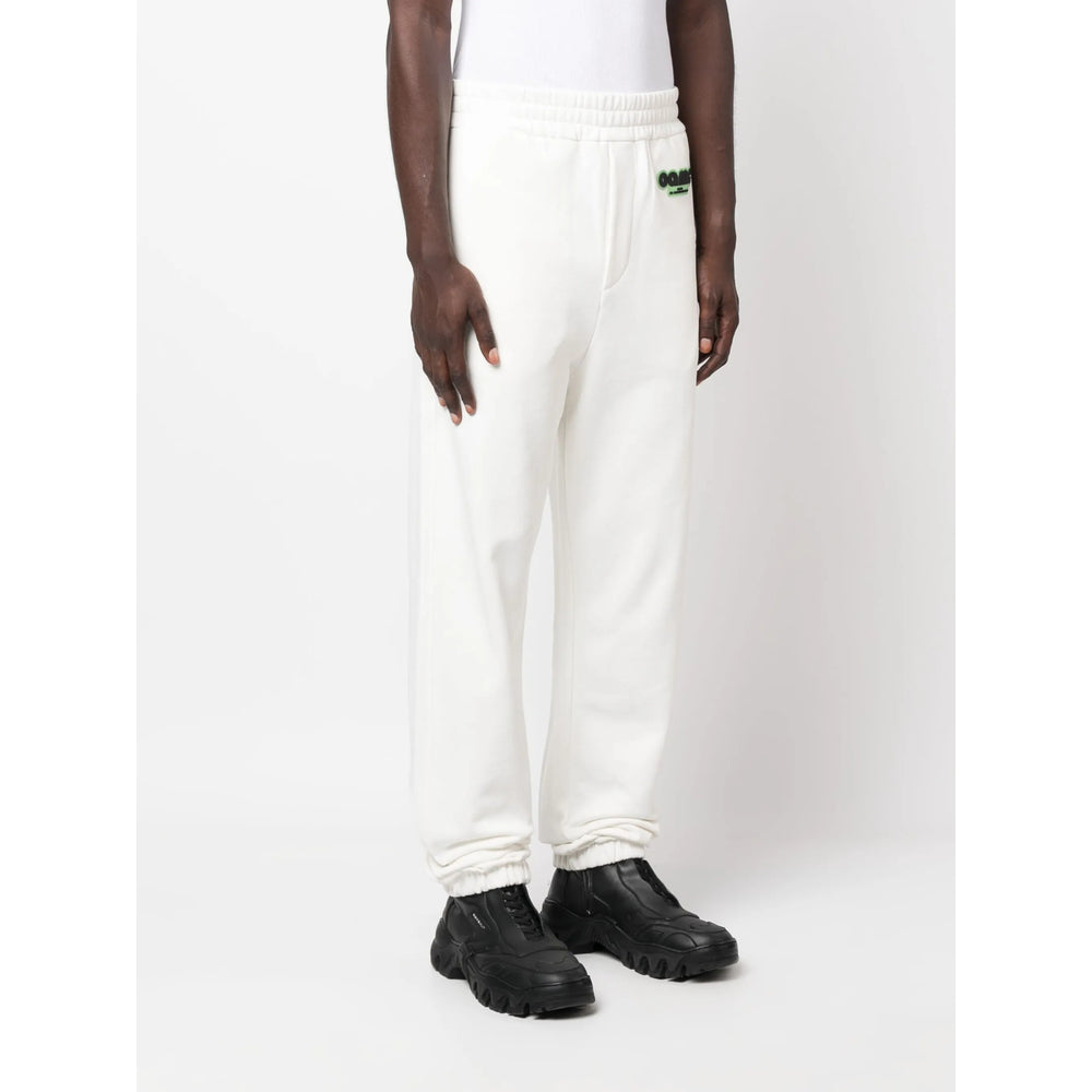 Oamc Cotton Track Pants — White, view 5