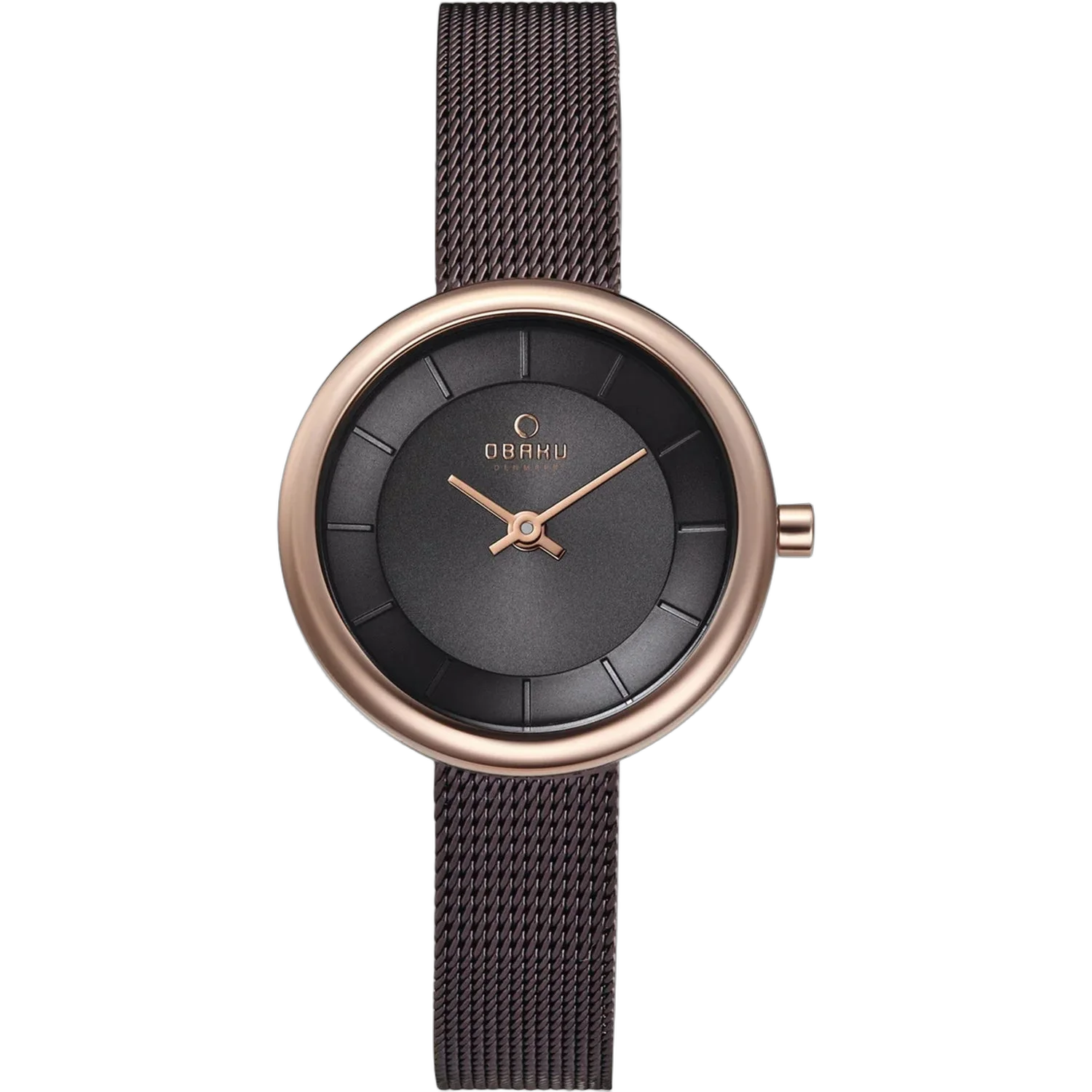 Obaku Stainless Steel Watch — Black by Obaku