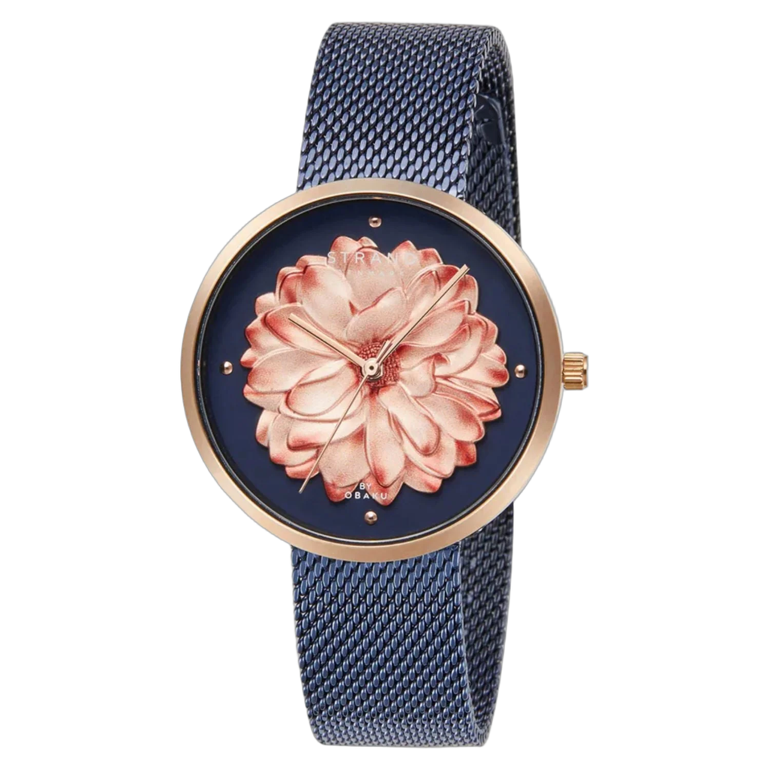 Obaku Floral Dial Watch — Blue by Obaku