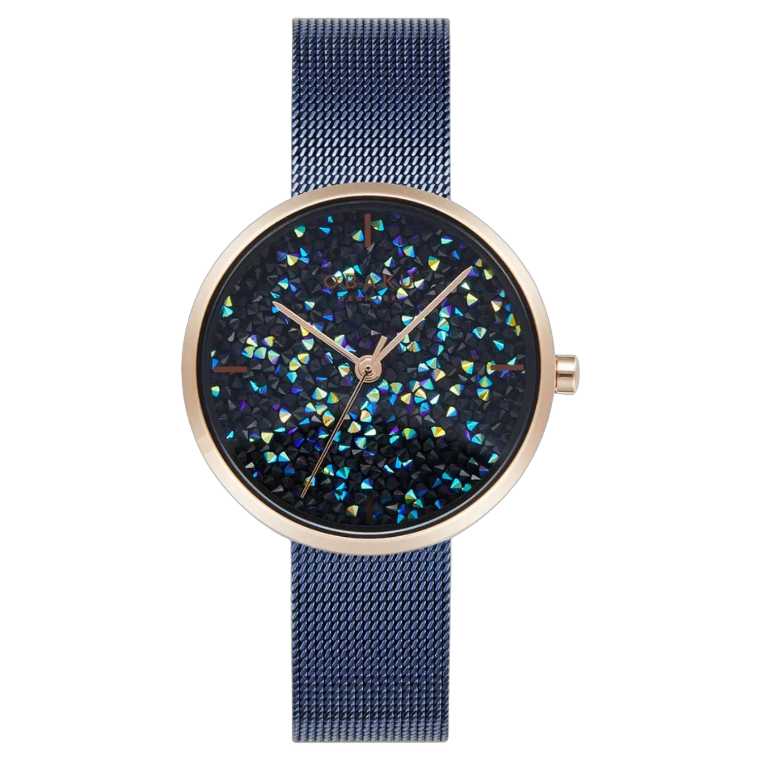 Obaku Glitter Dial Watch — Navy by Obaku