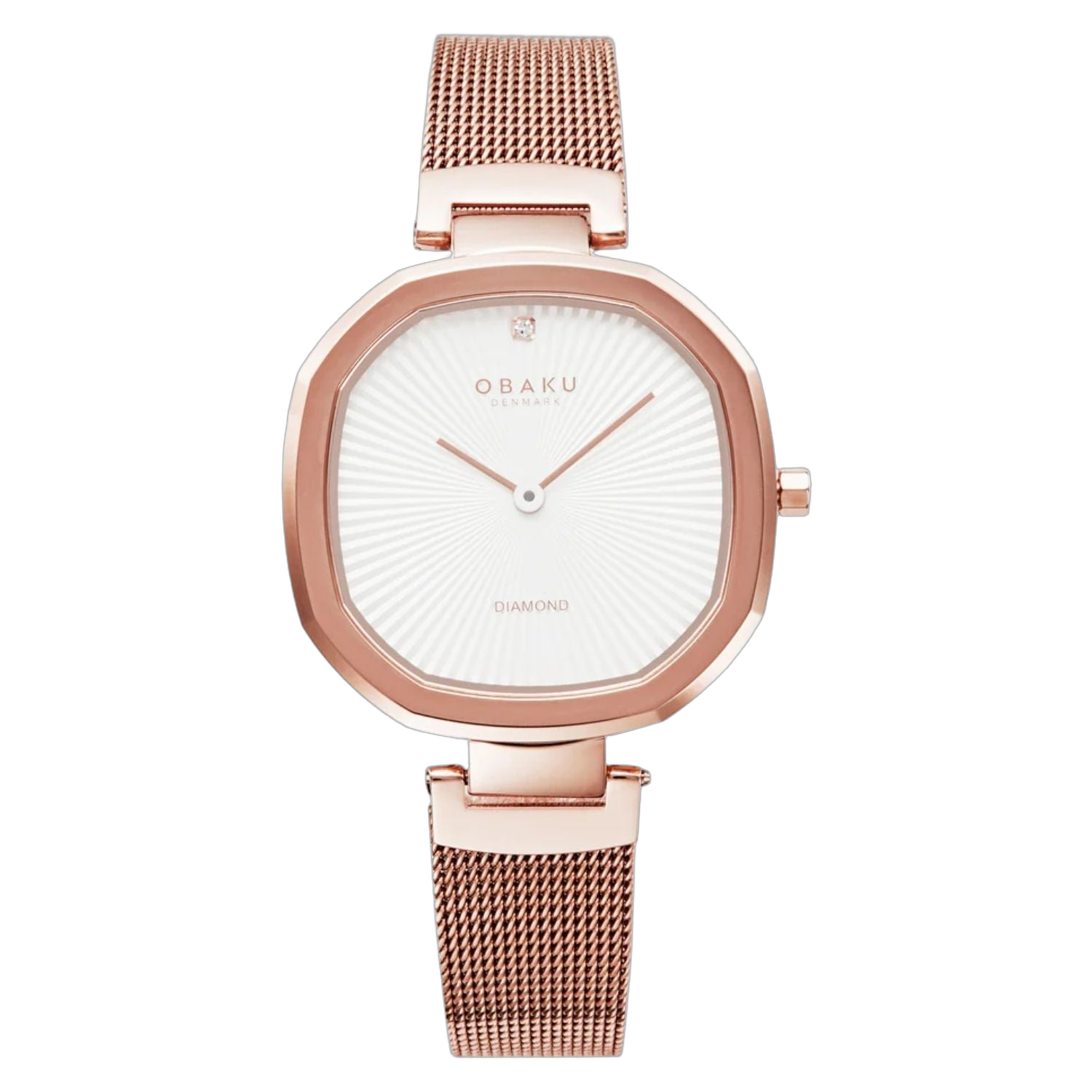 Obaku Diamond Accent Watch — Rose gold by Obaku