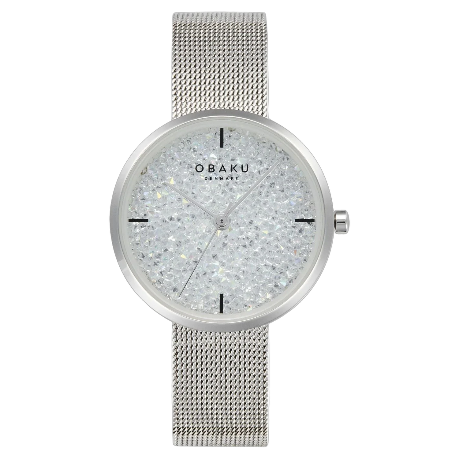 Obaku Crystal Dial Watch — Silver by Obaku