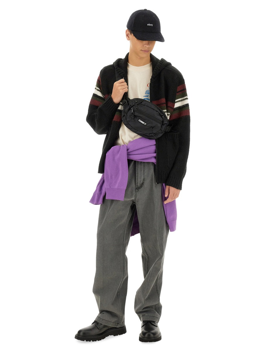 Obey Big Time Trousers — Black, view 3