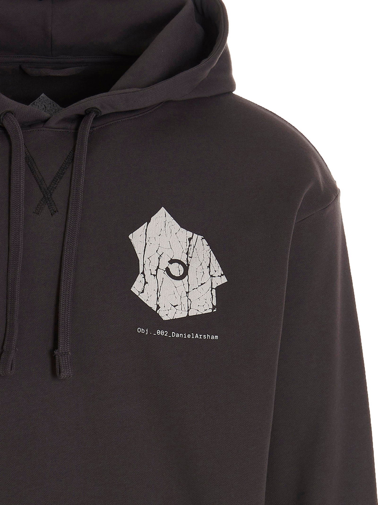Objects Iv Life Graphic Print Hoodie — Charcoal, view 3
