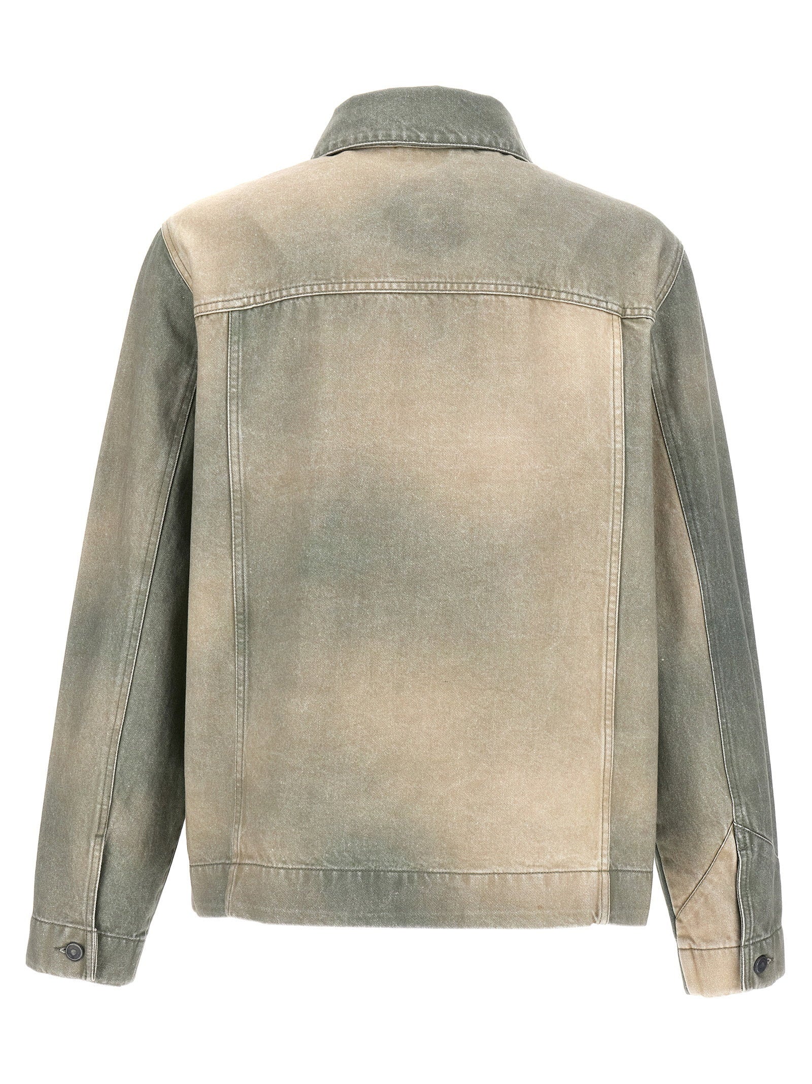 Objects Iv Life Cotton Denim Jacket — grey, view 2