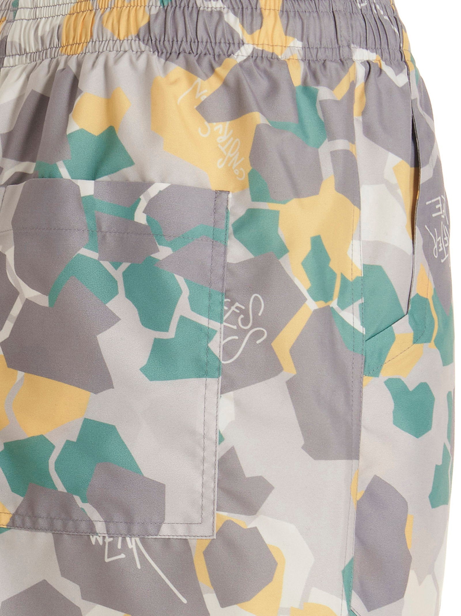 Objects Iv Life Geometric Print Shorts — Grey, view 4