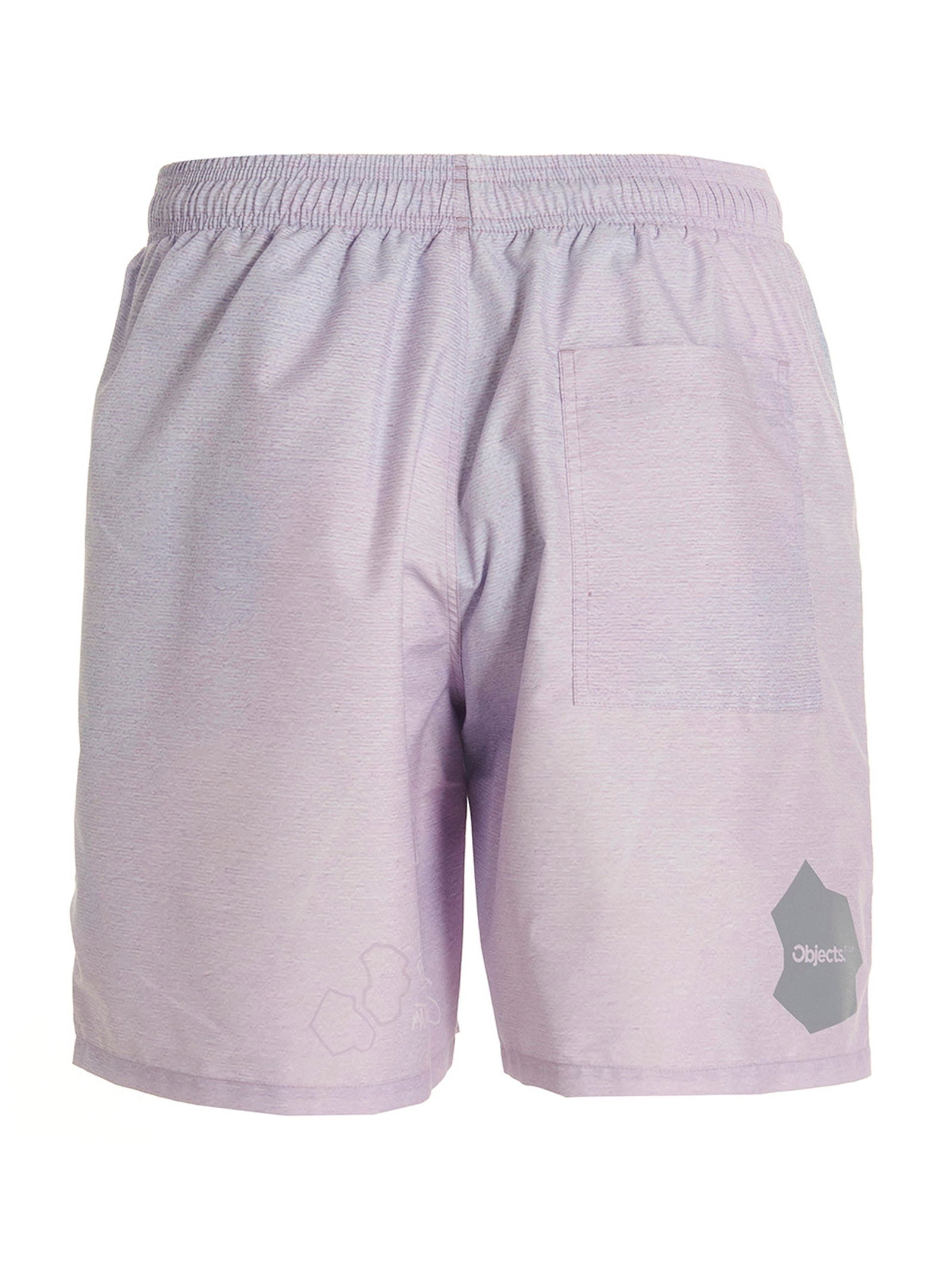 Objects Iv Life Printed Tech Fabric Shorts — Lavender, view 2