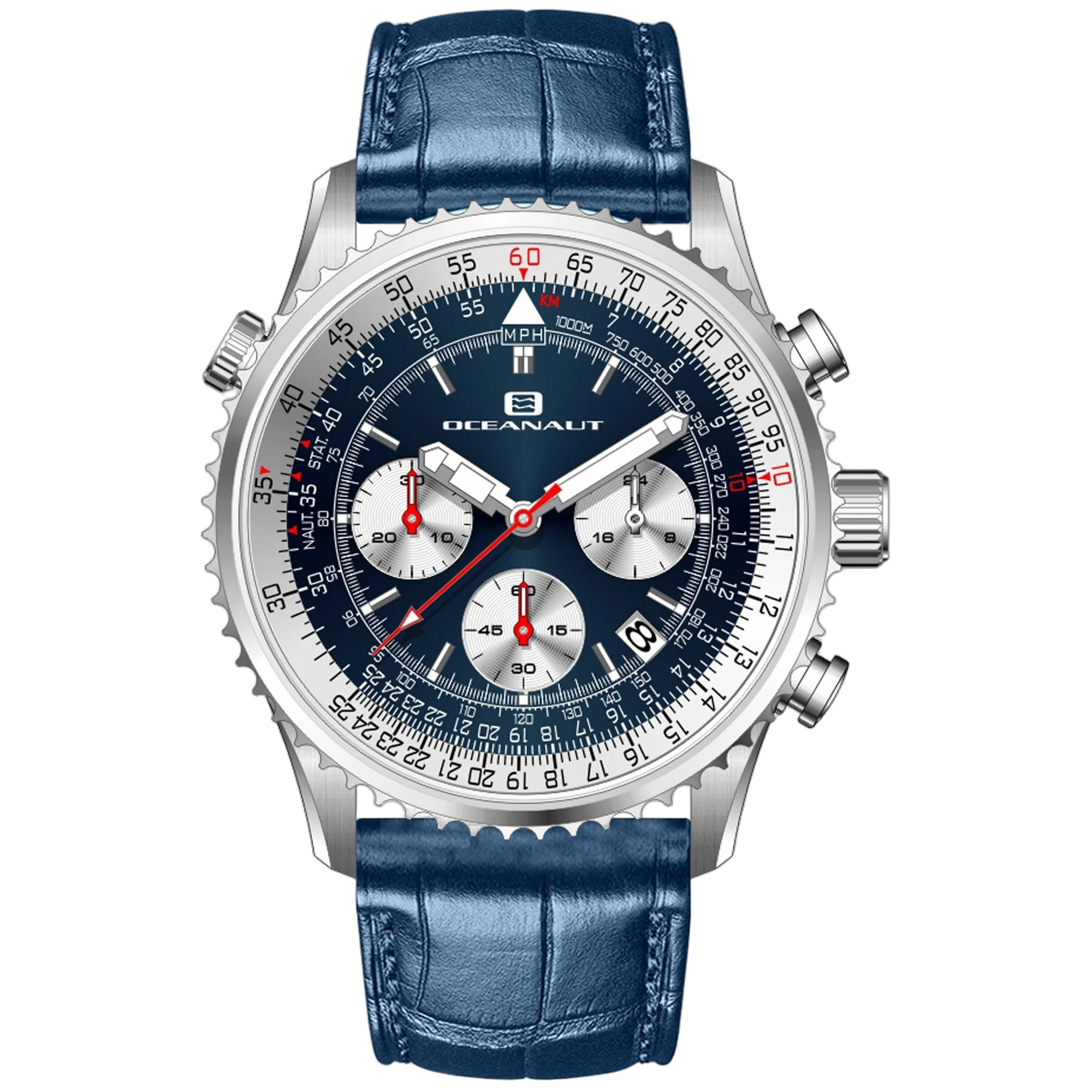 Oceanaut Chronograph Watch — Blue by Oceanaut