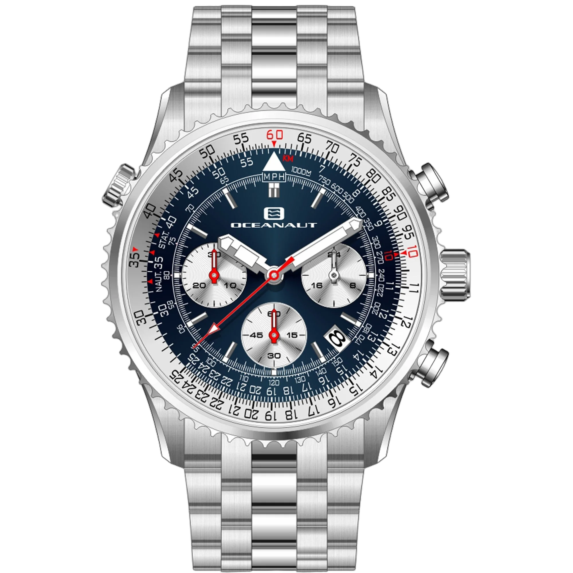 Oceanaut Chronograph Watch — Blue by Oceanaut