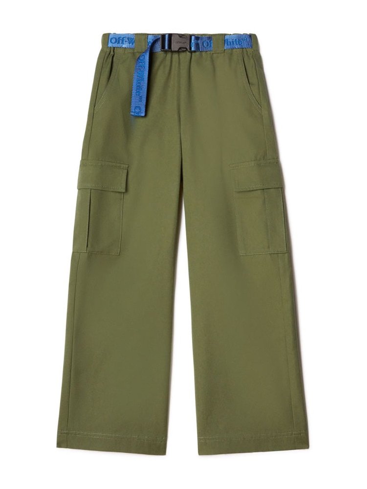 Off-White Cotton Cargo Trousers — Black by Off-White