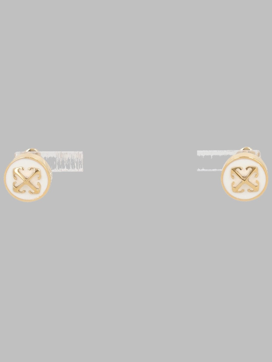 Off-White Round Arrow Earrings — Gold by Off-White