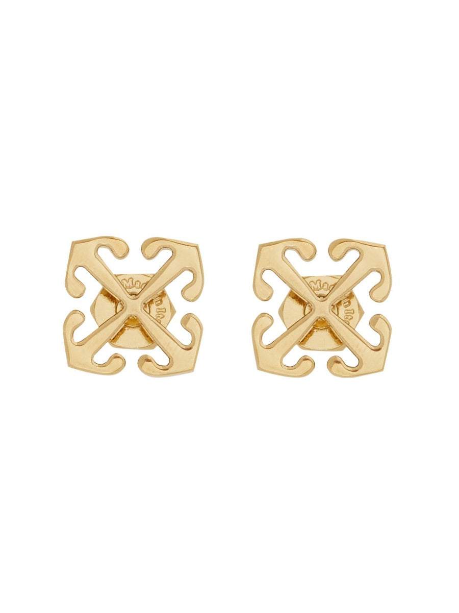 Off-White Arrow Mini Earrings — Gold by Off-White