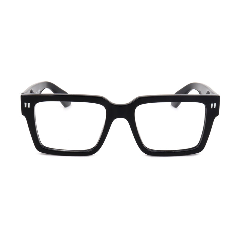Off-White Square Full-Rim Eyeglasses — Black, view 2