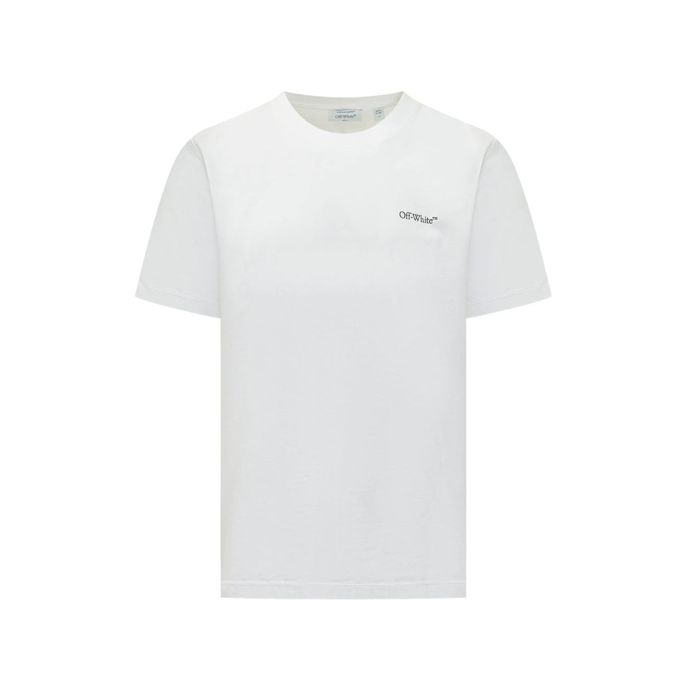 Off-White Logo-Embroidered T-Shirt — White by Off-White