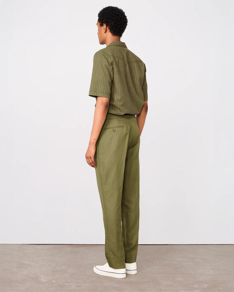 Officine Generale Olive Trousers — Olive, view 2