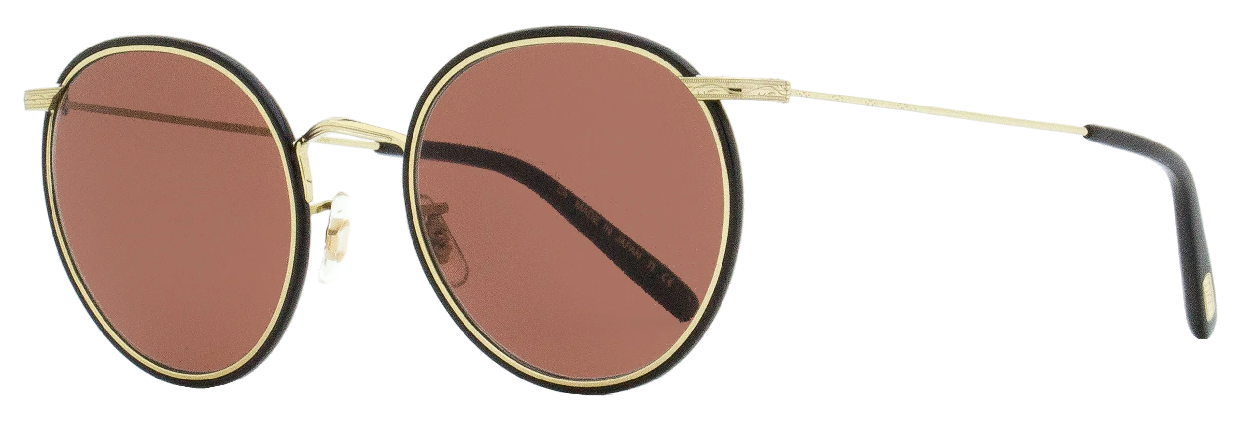 Oliver Peoples OV1269ST Round Titanium Frame Sunglasses — Gold by Oliver Peoples