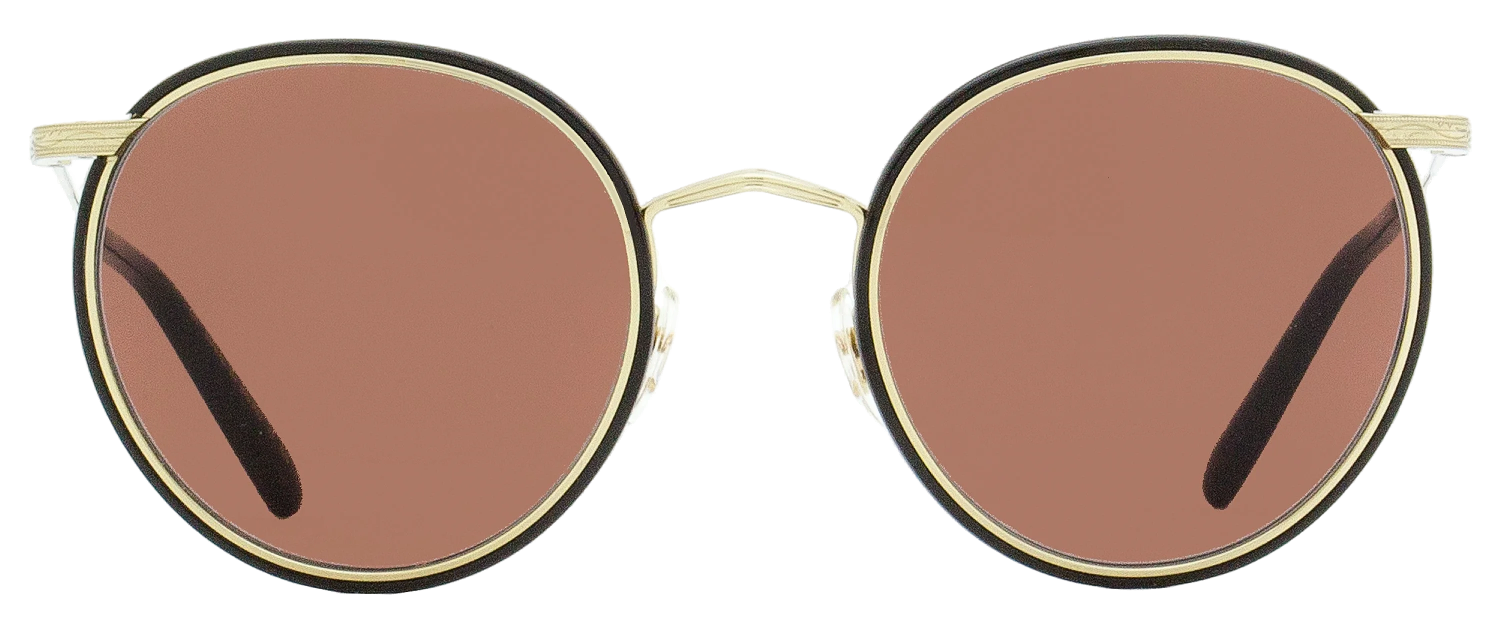 Oliver Peoples OV1269ST Round Titanium Frame Sunglasses — Gold, view 2