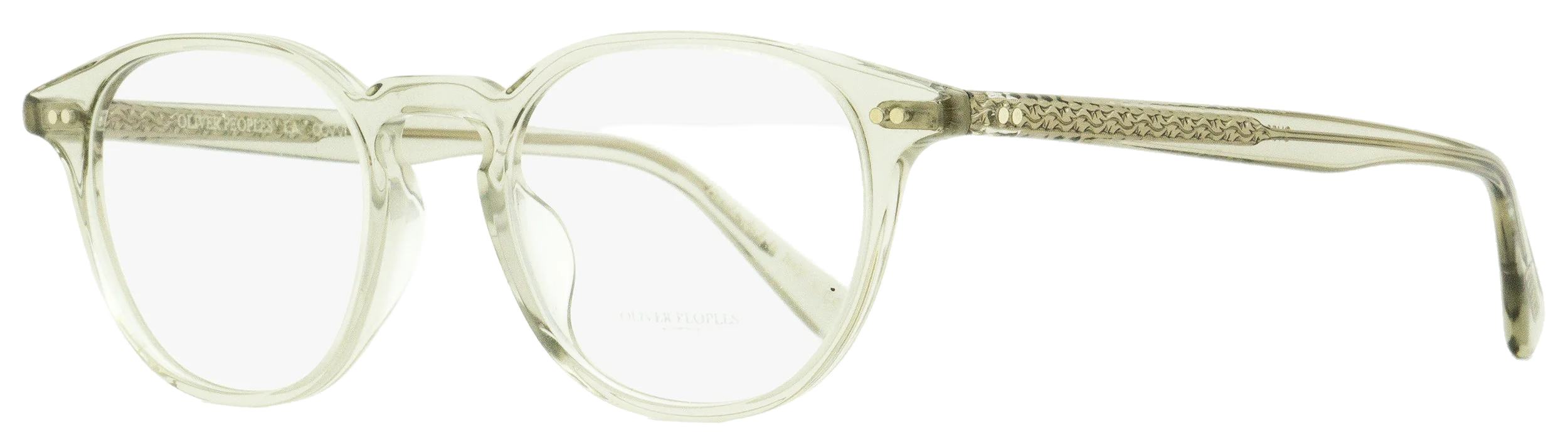 Oliver Peoples OV5062 Acetate Round Frame Eyeglasses — Gray by Oliver Peoples