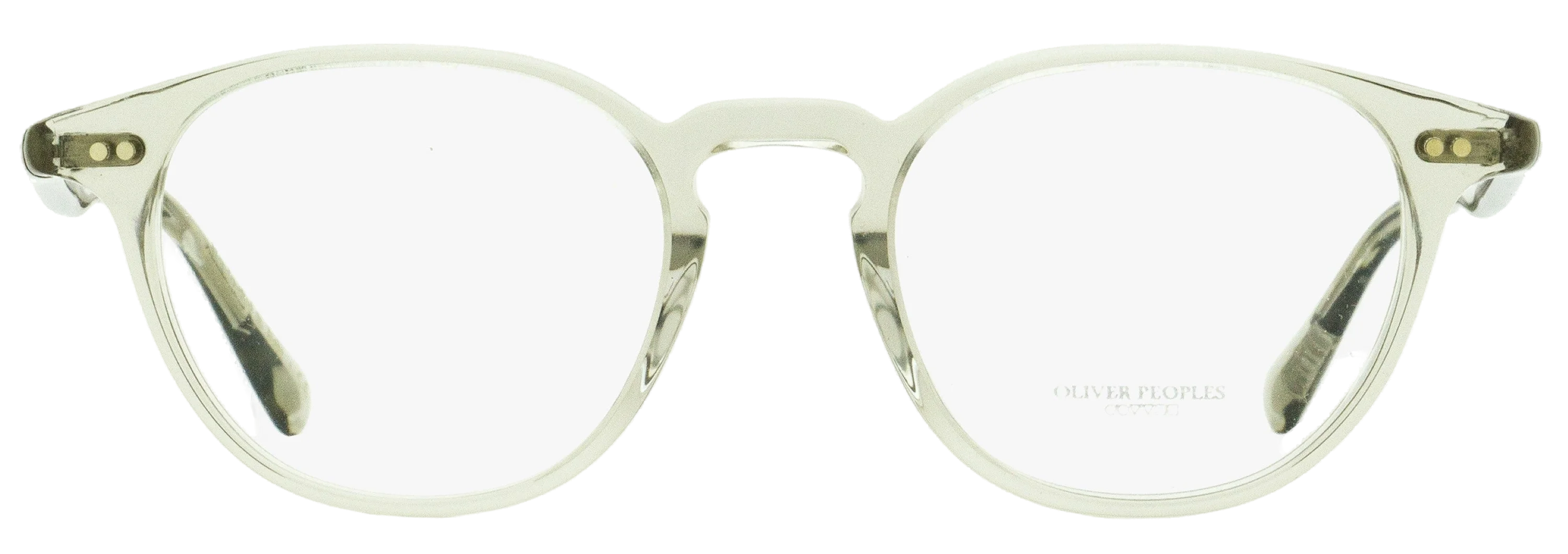 Oliver Peoples OV5062 Acetate Round Frame Eyeglasses — Gray, view 2