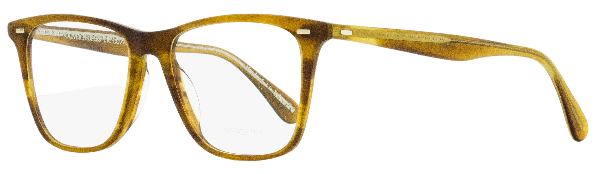 Oliver Peoples OV5437U Acetate Rectangle Frame Eyeglasses — Brown by Oliver Peoples