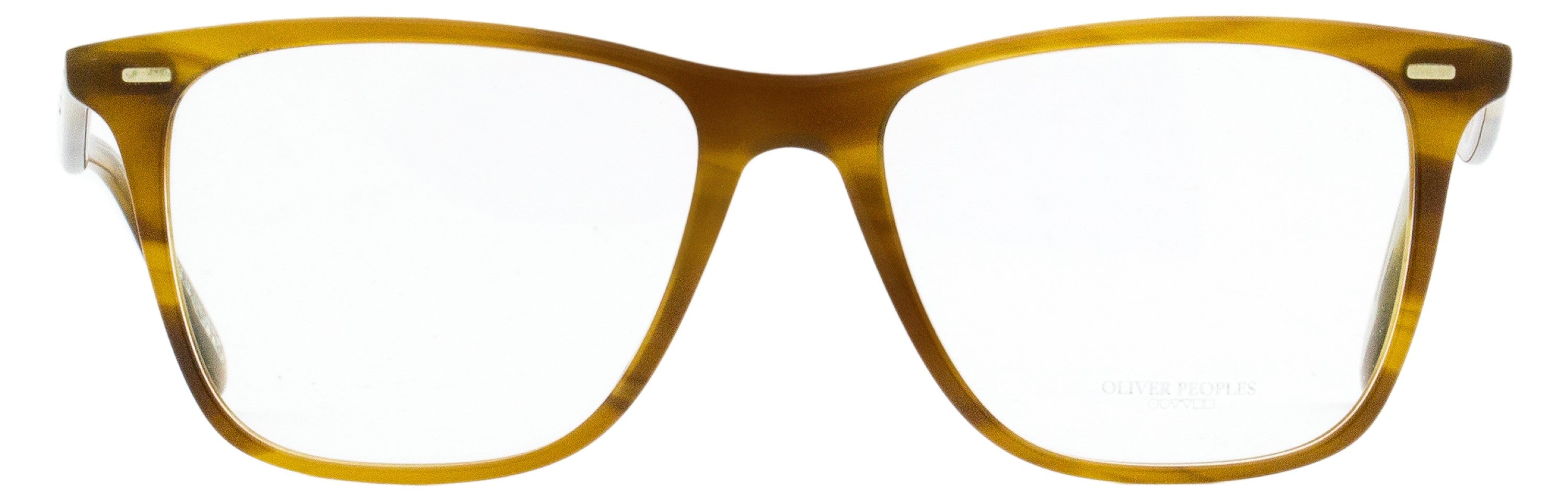 Oliver Peoples OV5437U Acetate Rectangle Frame Eyeglasses — Brown, view 2