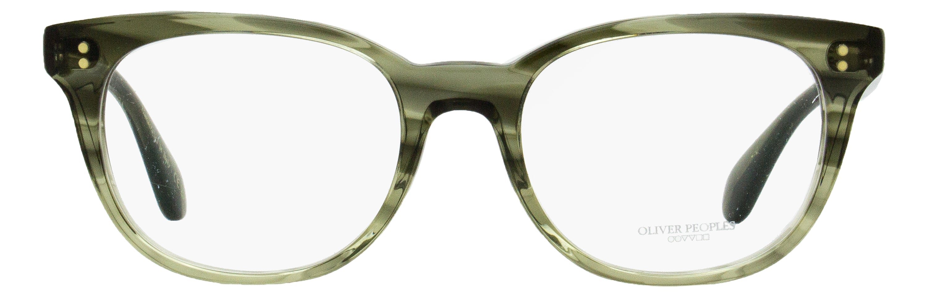Oliver Peoples OV5457U Oval Acetate Eyeglasses — Green, view 2