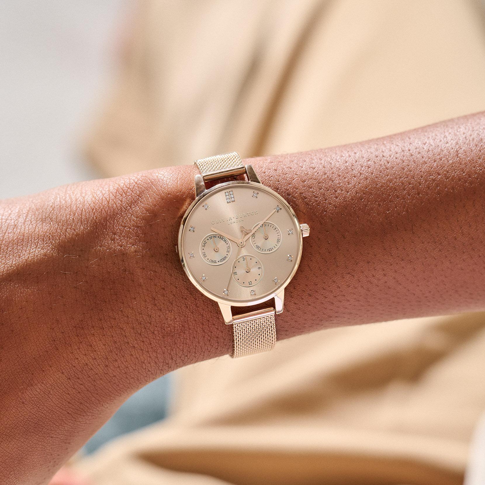 Olivia Burton Demi Multifunction Watch — Gold, view 4