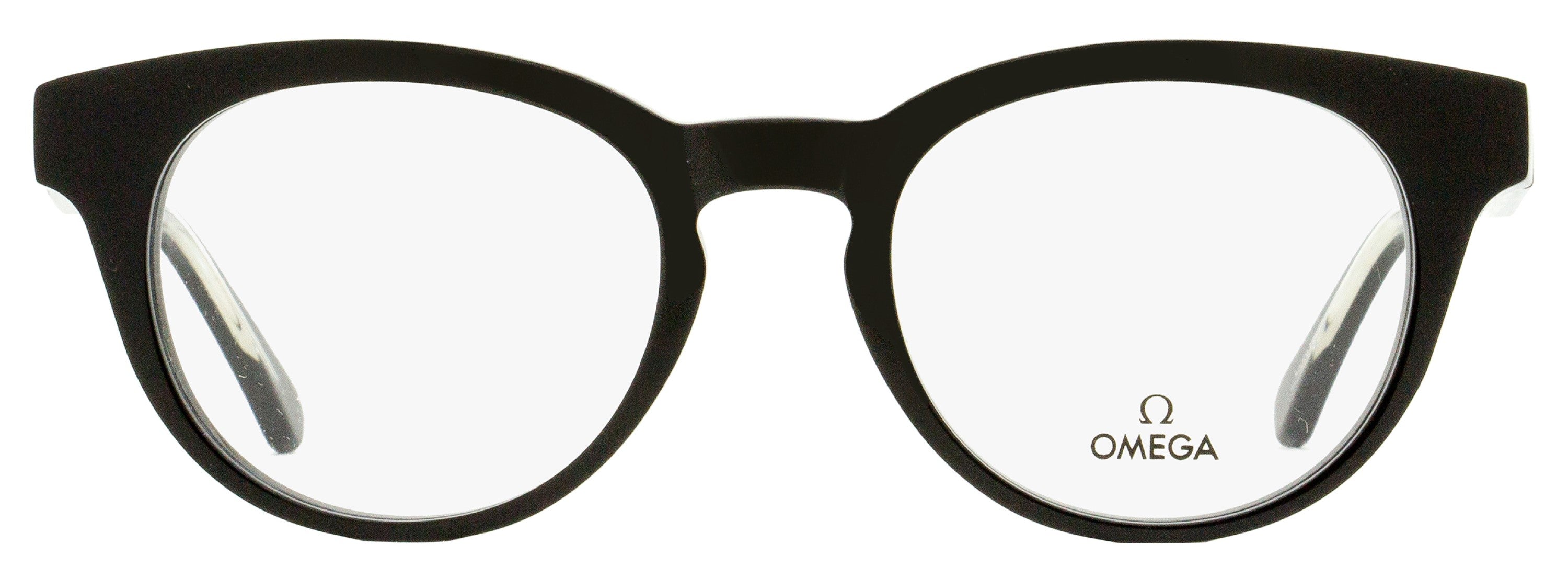 Omega OM5003H Pantos Optical Eyeglasses — Black by Omega