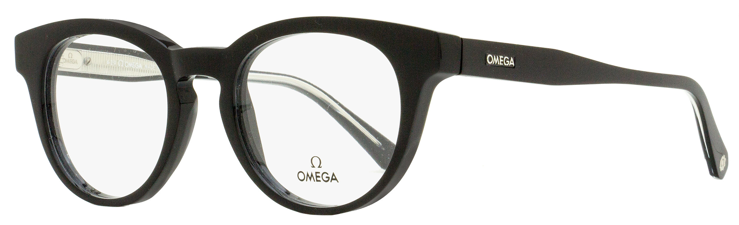 Omega OM5003H Pantos Optical Eyeglasses — Black, view 2