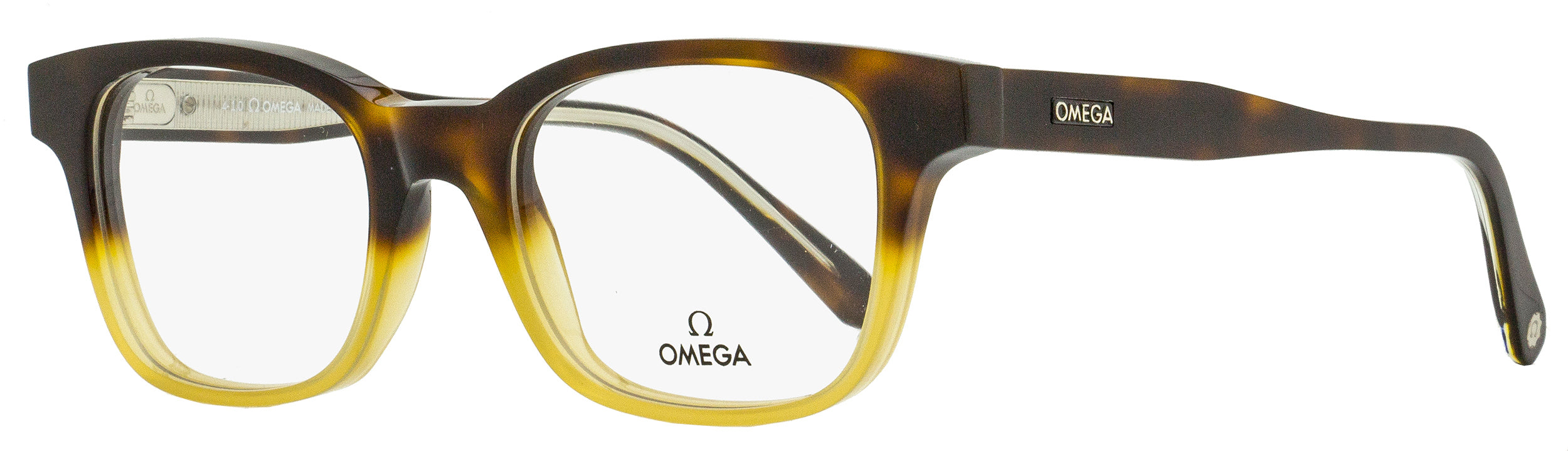Omega OM5004H Rectangular Acetate Eyeglasses — Multicolor, view 2