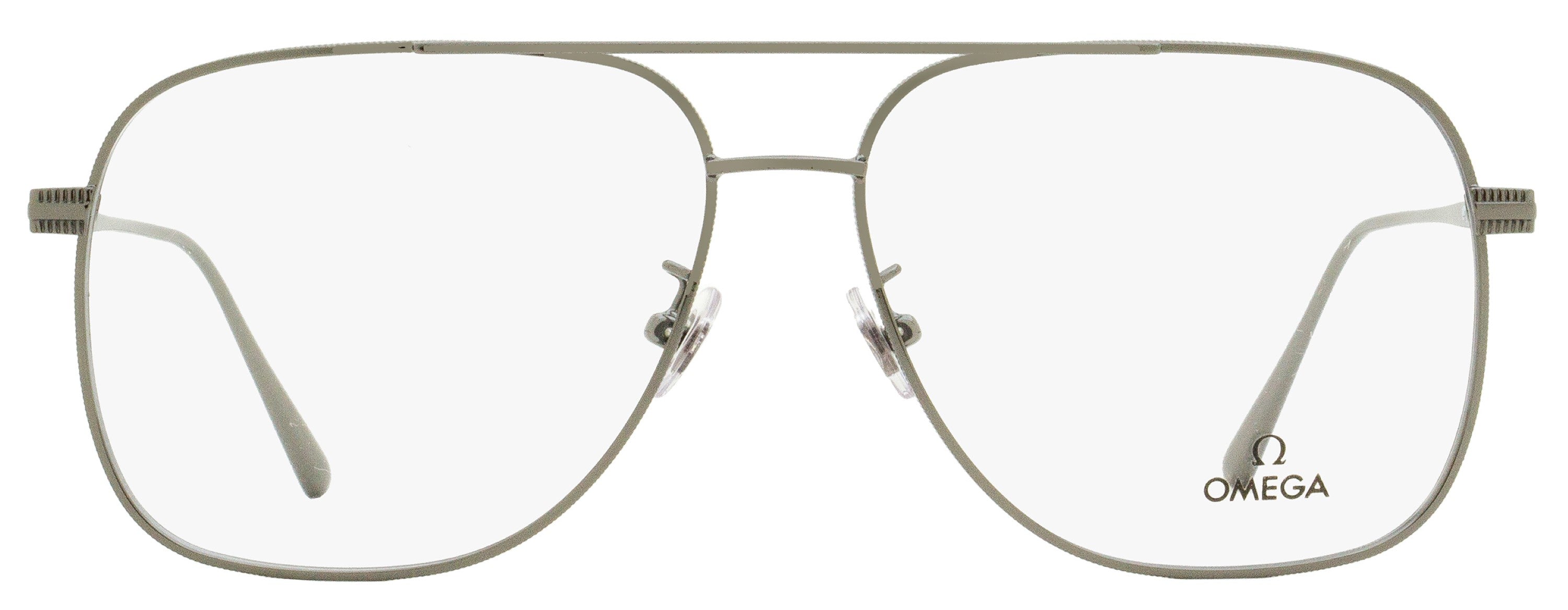 Omega OM5006H Navigator Metal Eyeglasses — Gunmetal by Omega