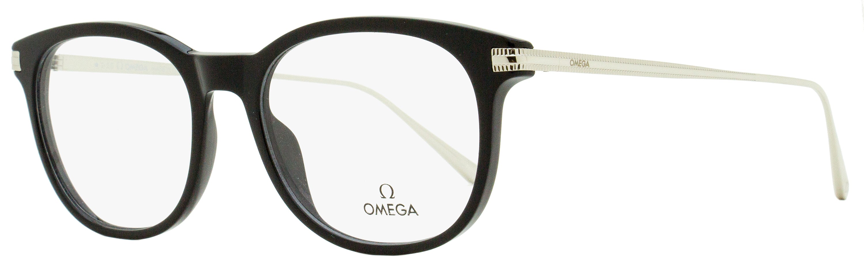Omega OM5013 Pantos Optical Eyeglasses — Black, view 2