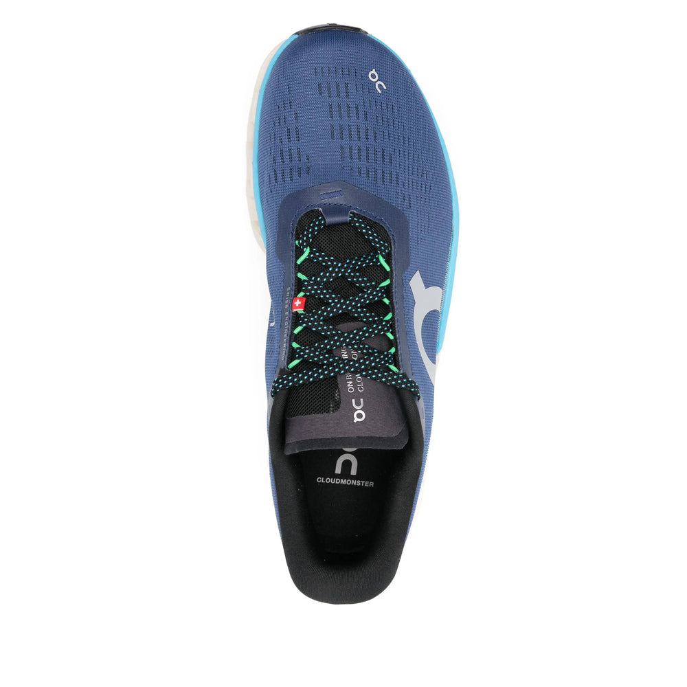 On Running Cloudmonster Sneaker — Blue, view 3