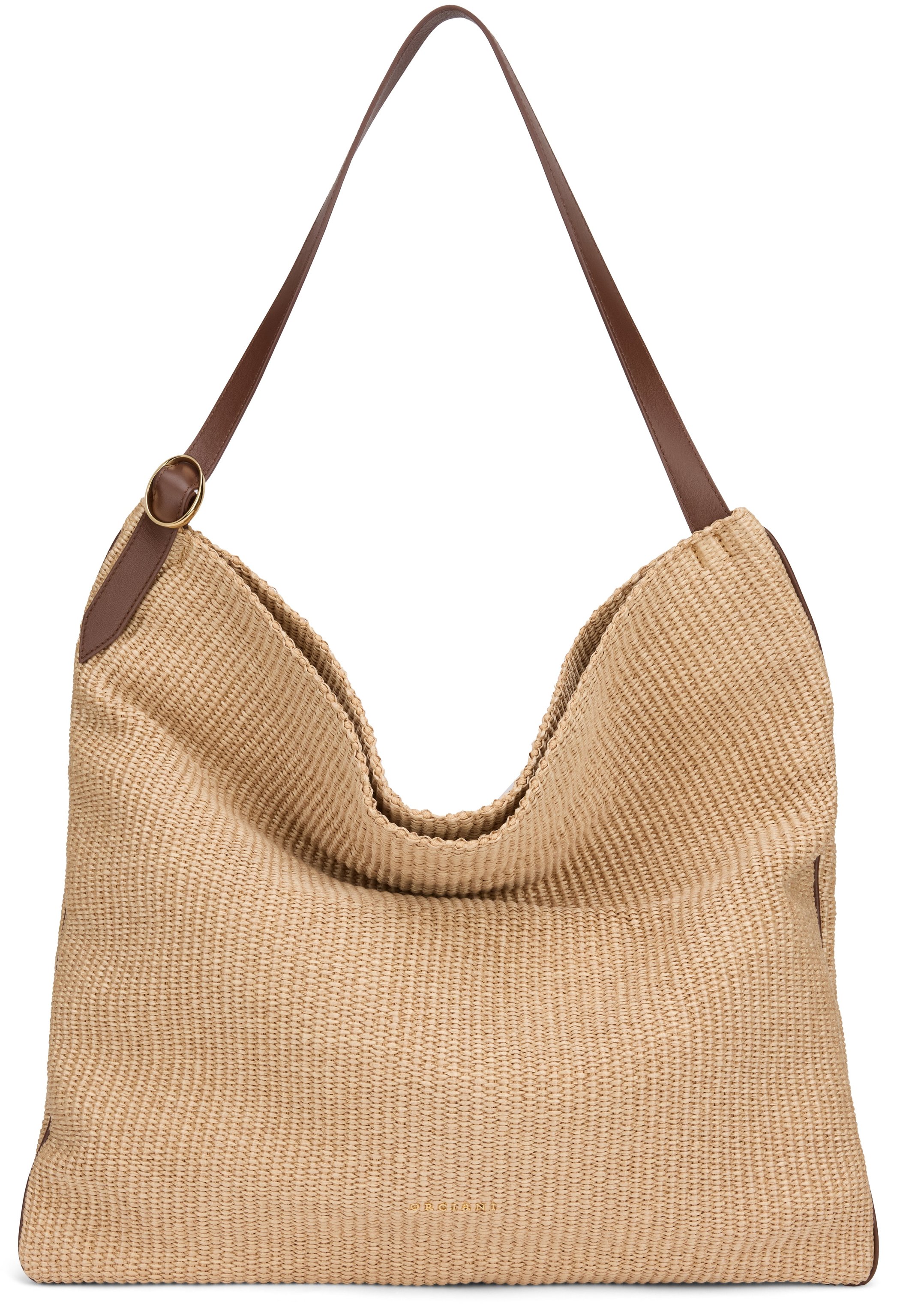 Orciani Zanzibar Shoulder Bag — Beige, view 2