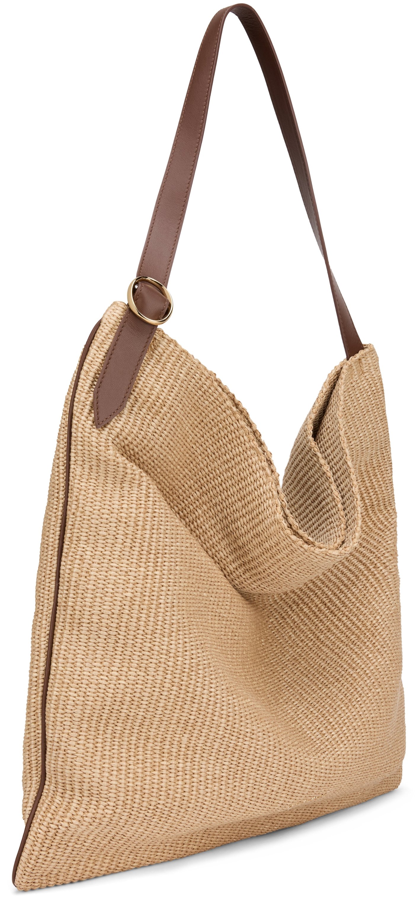 Orciani Zanzibar Shoulder Bag — Beige, view 3