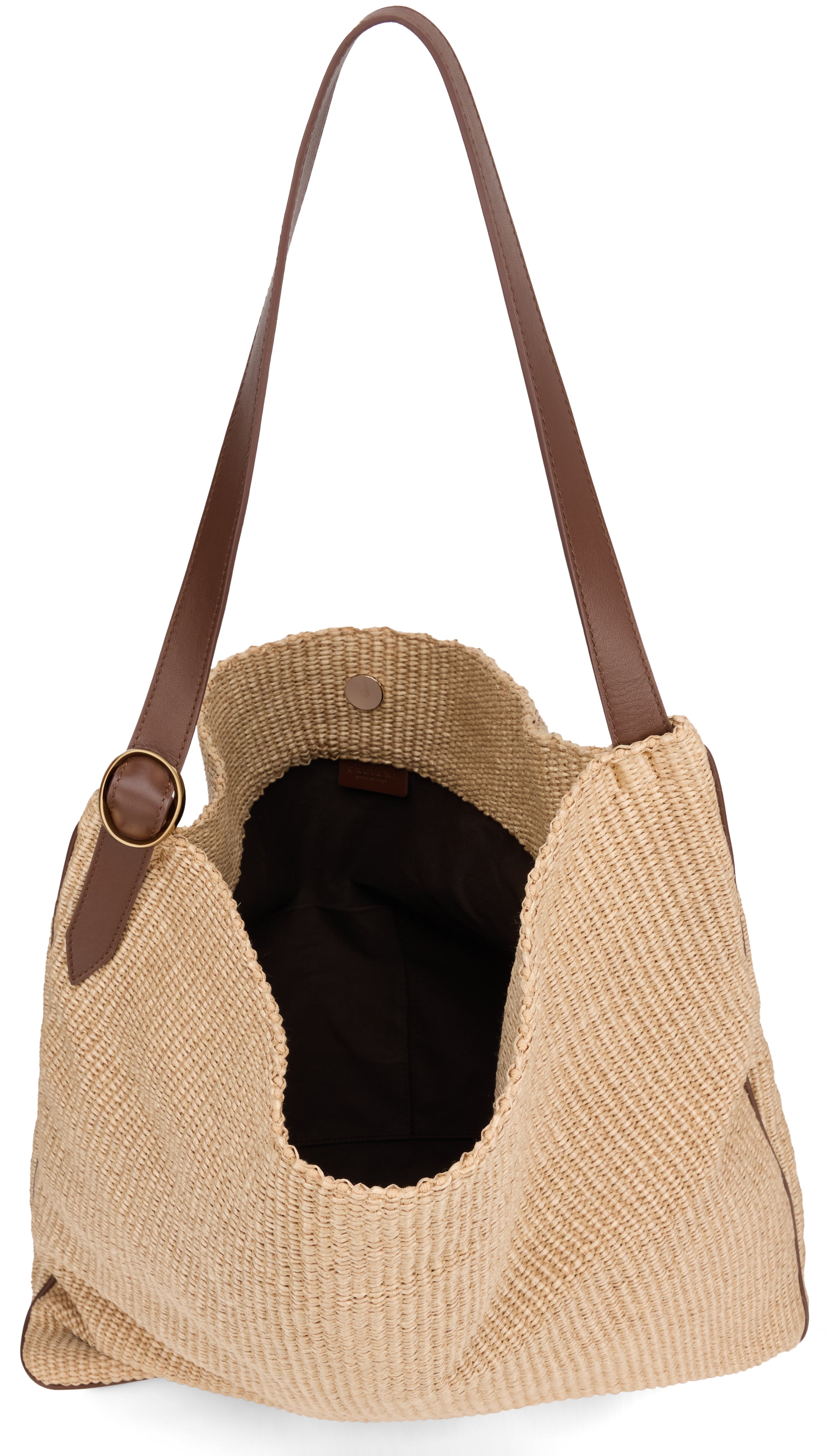 Orciani Zanzibar Shoulder Bag — Beige, view 5