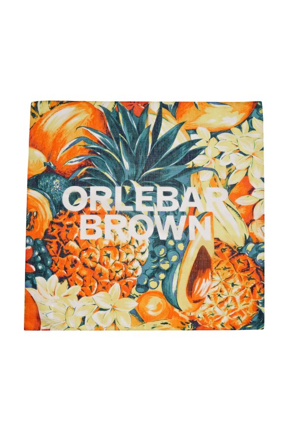 Orlebar Brown Tasso Club Tropicana Scarf — Orange by Orlebar Brown