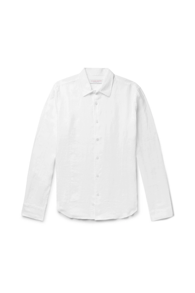 Orlebar Brown Morton Tailored Shirt — White by Orlebar Brown