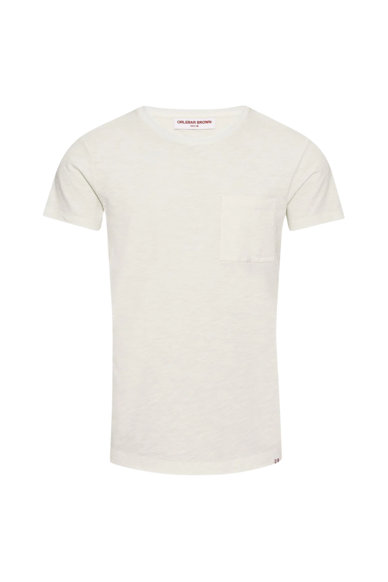Orlebar Brown Linen Chest-Pocket T-Shirt — Brown by Orlebar Brown