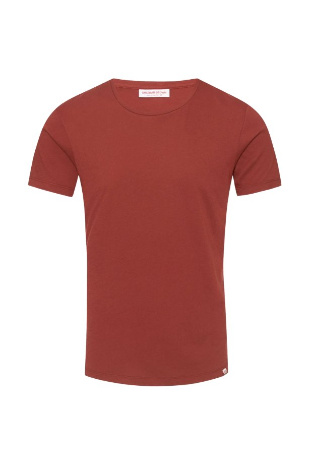 Orlebar Brown Cotton Crew Neck T-shirt — Brown by Orlebar Brown