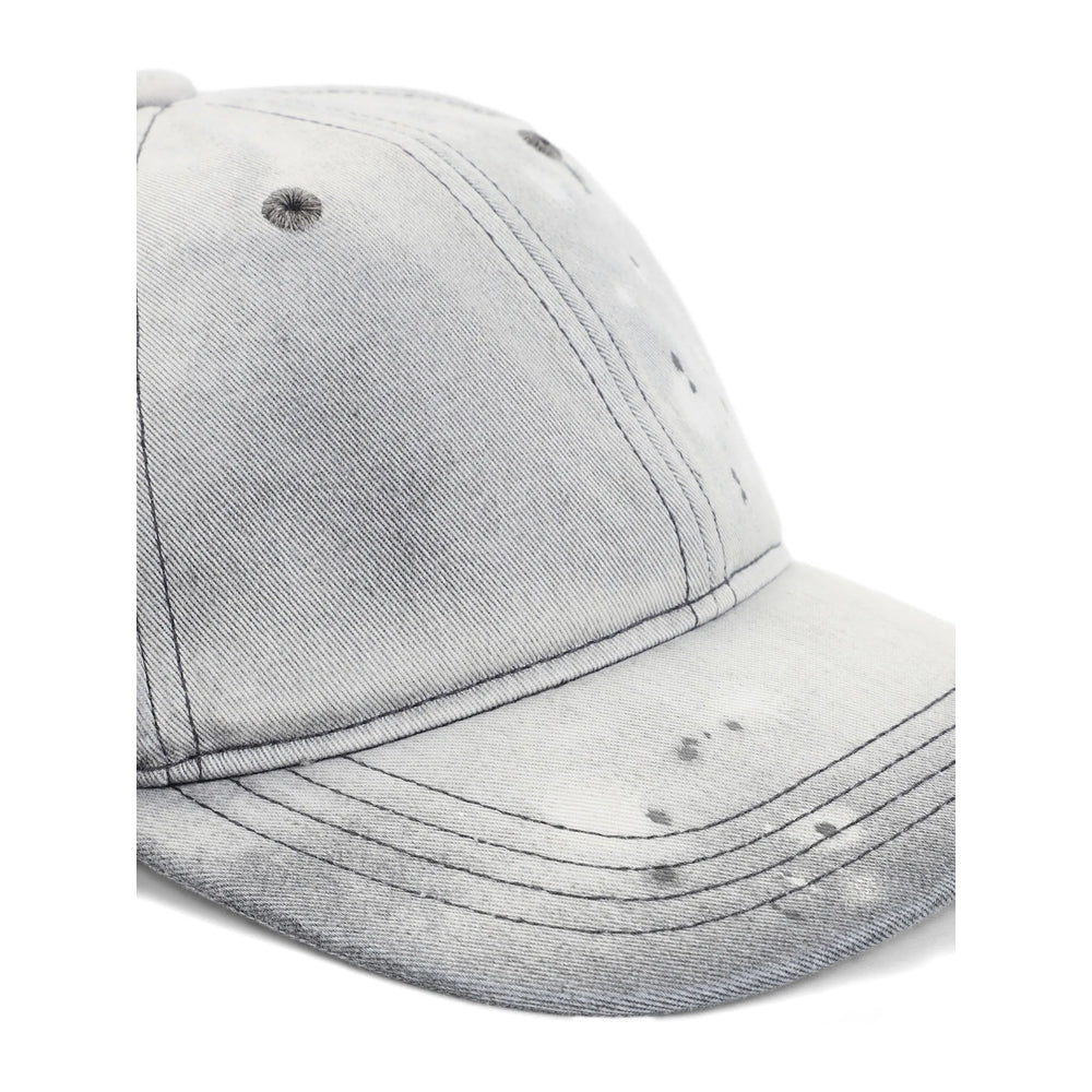 Our Legacy A2268BOC Washed Cotton-Blend Baseball Cap — Gray, view 2